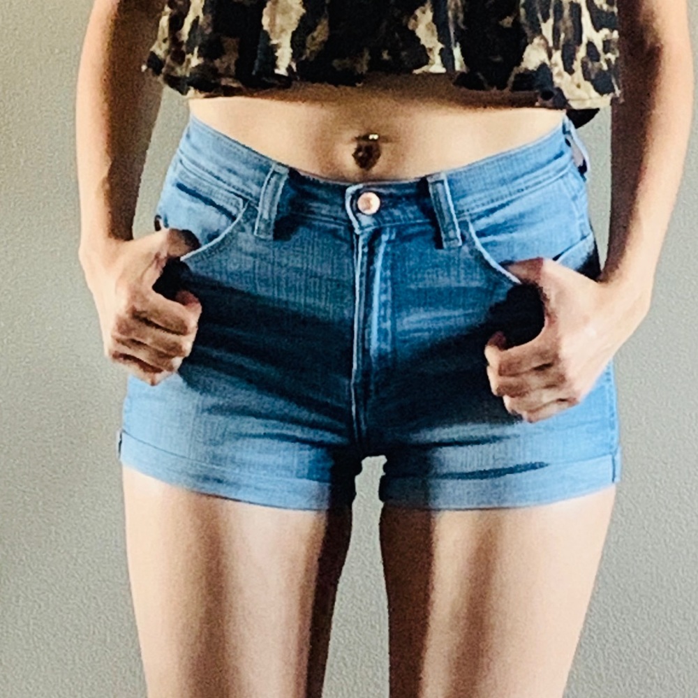 Abercrombie & Fitch High Rise Denim Shorts